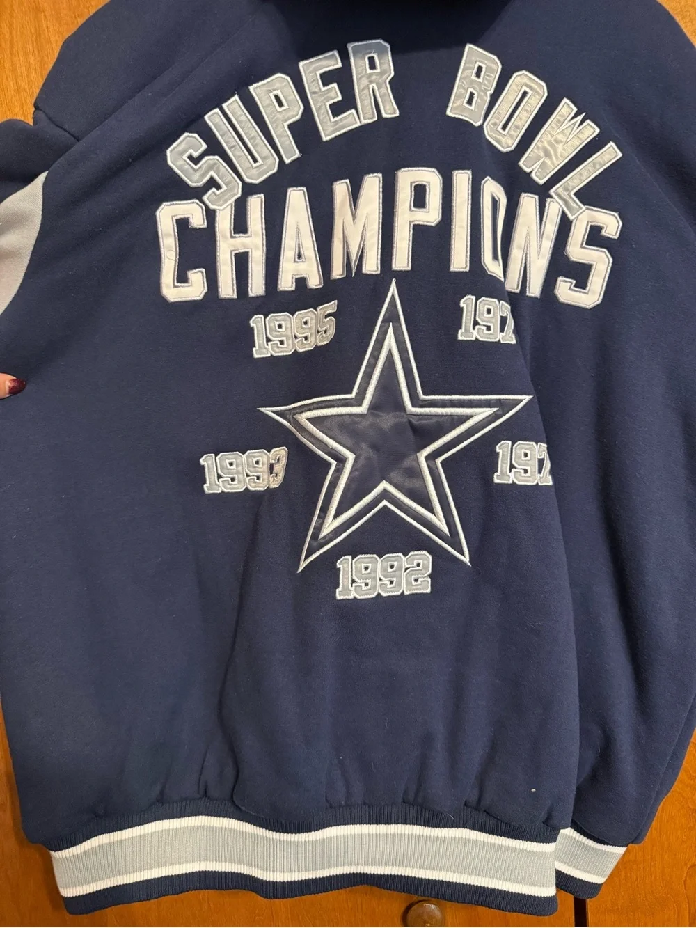Dallas Cowboys Men's First Class Varsity Fleece Full-Zip Jacket